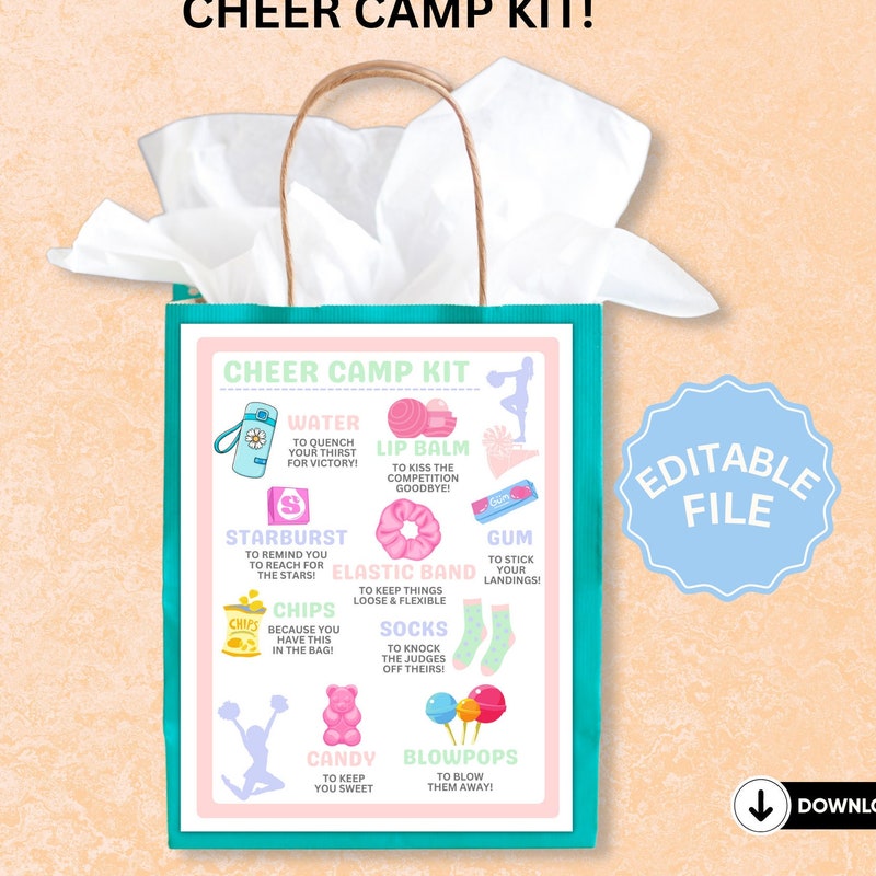 Cheer Gift Bag Printable - 60+ Gift Ideas for 2026