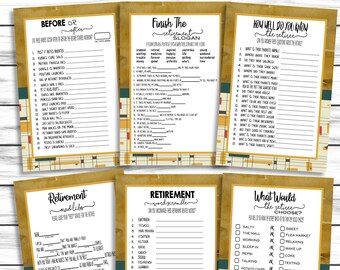 Retirement Trivia Etsy