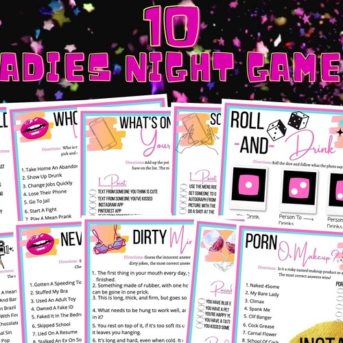 Girls Night Games Virtual Girls Night Ladies Night Party Etsy Canada