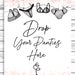 Drop Your Panties Sign Printable Lingerie Shower Sign Panty | Etsy