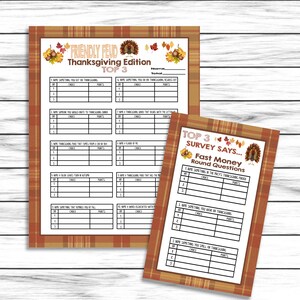 Thanksgiving Trivia Jeoparty Powerpoint Party Game Templates Etsy