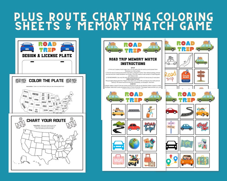 Road Trip Games for Kids Car Rides | Adults Travel Vacation Activities ...
