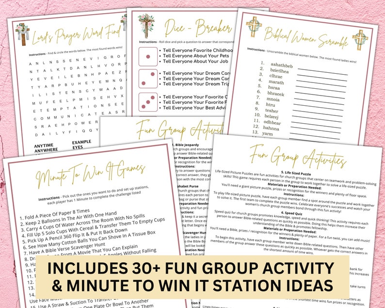 editable church games for women