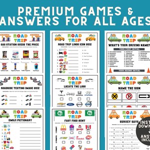 Road Trip Games for Kids Car Rides | Adults Travel Vacation Activities ...