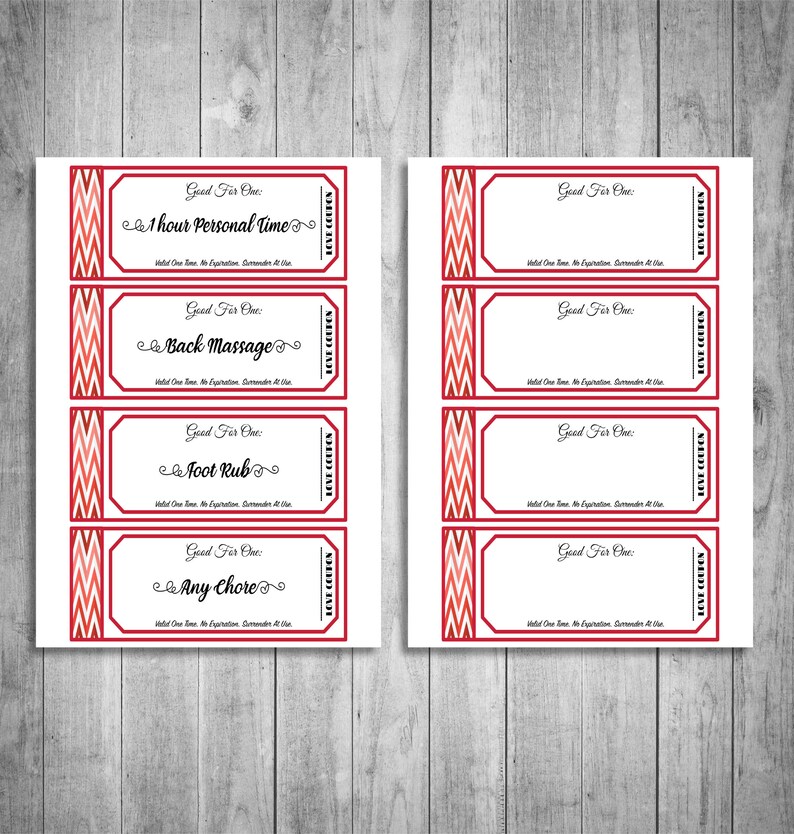 Fun Love Coupon Book Gift for Her Funny Printable Coupons | Etsy
