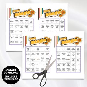 1970s music playlist bingo game 100 unique printable cards plus a Spotify music playlist of the 1970s top 50 greatest hits