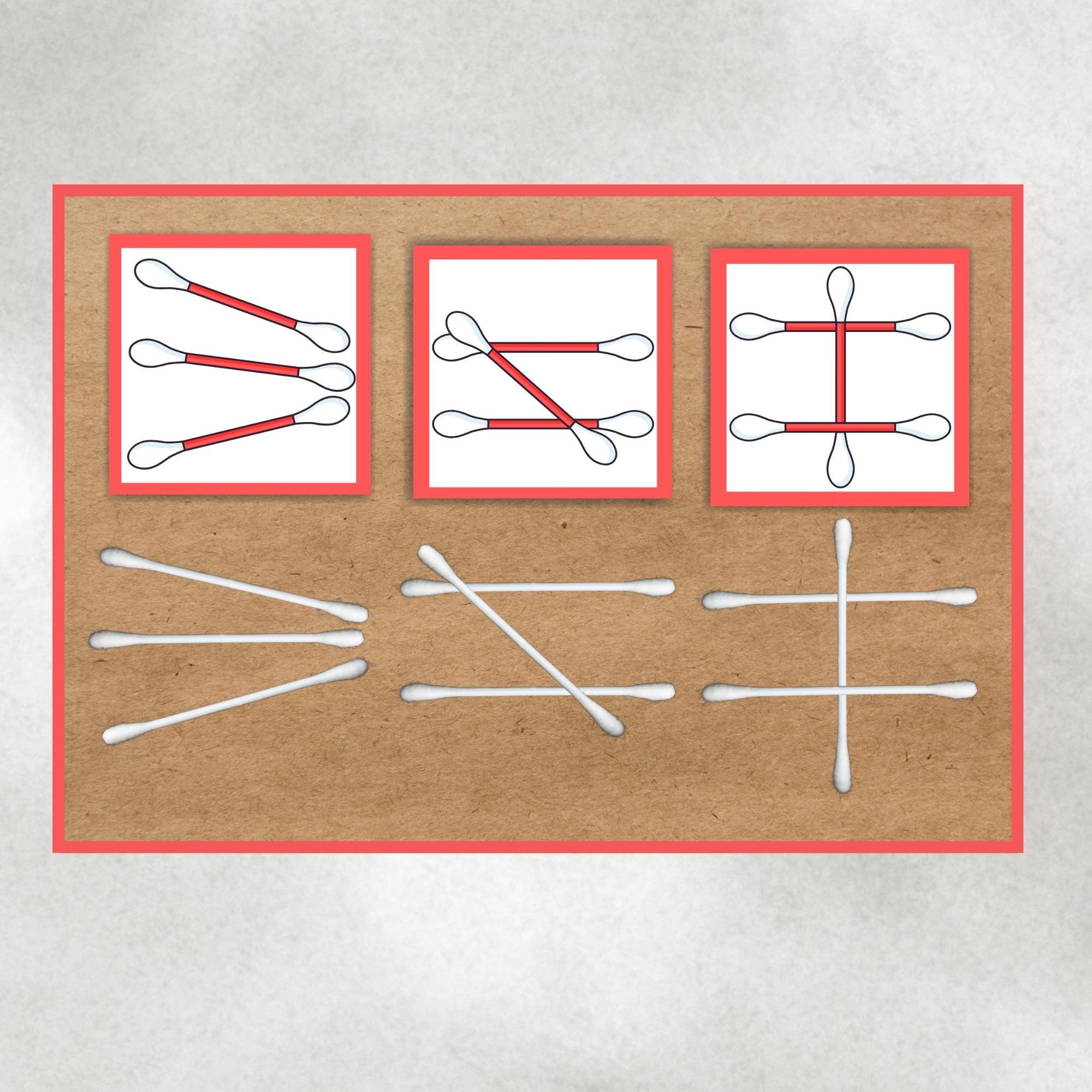 Swab Sample Pattern Printable Cotton Swab Pattern Cards | Toddler Quiet Time Activity ...