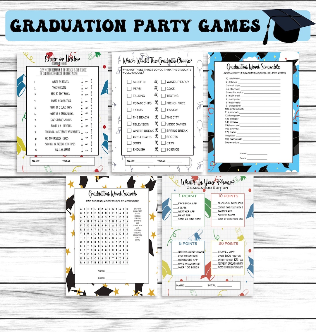 Graduation Trivia Games, Graduation Party, Graduation Games, Graduation ...