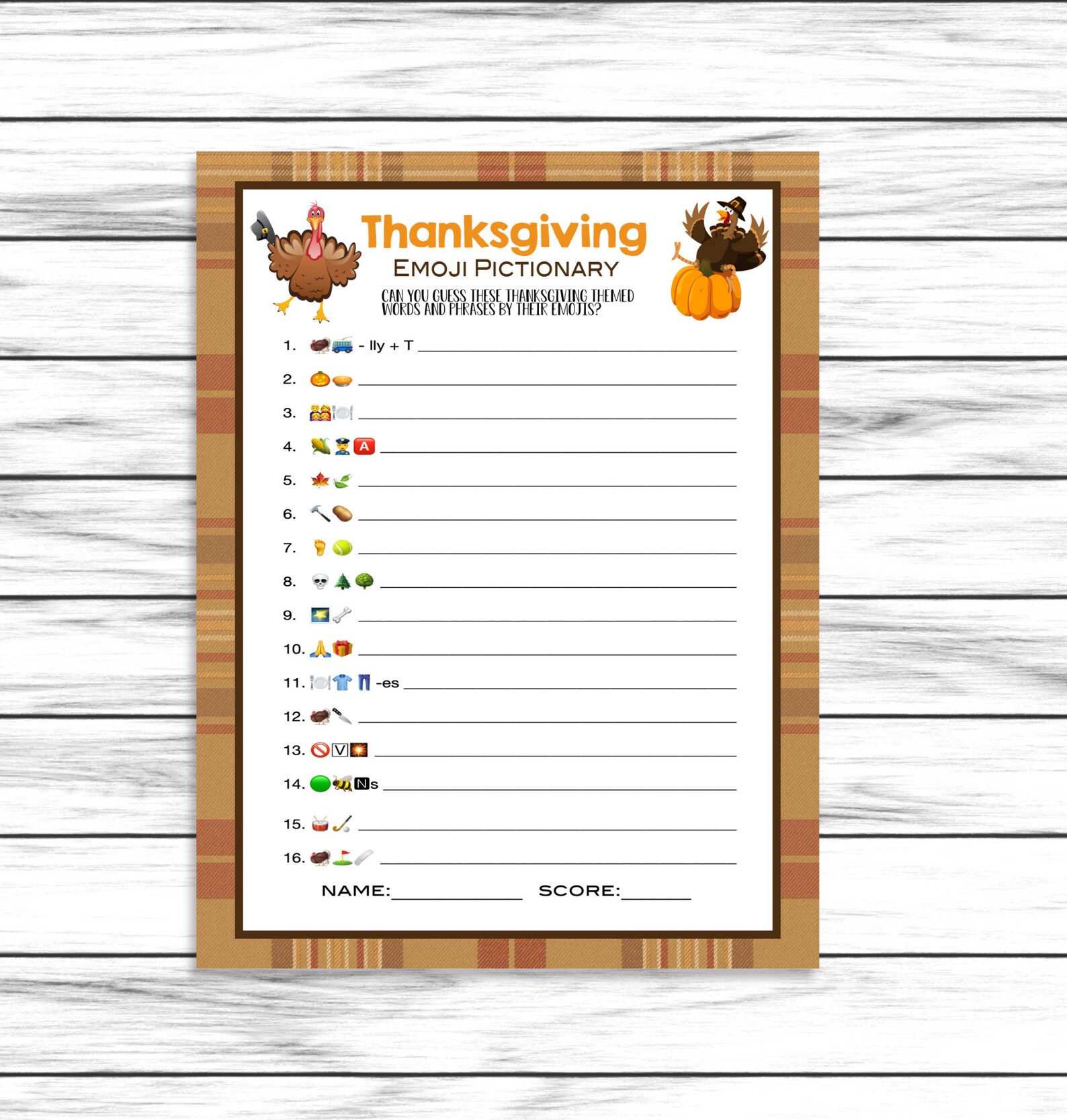 Thanksgiving Emoji Game Emoji Pictionary Party Game Emoji Etsy Finland Il 1588xN.2582485107 49pe