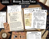 Detective Escape Room Printable | Cold Case Mystery Game for Teens & Adults | Logic Puzzle Game Night Activity