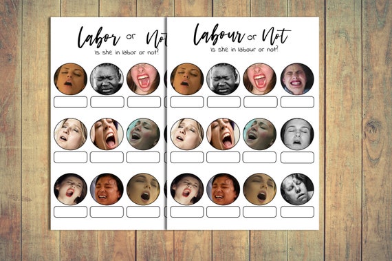 Australian Pregnant Porn - Labor or Not Baby Shower Game Porn or Pregnant Game Baby - Etsy Australia