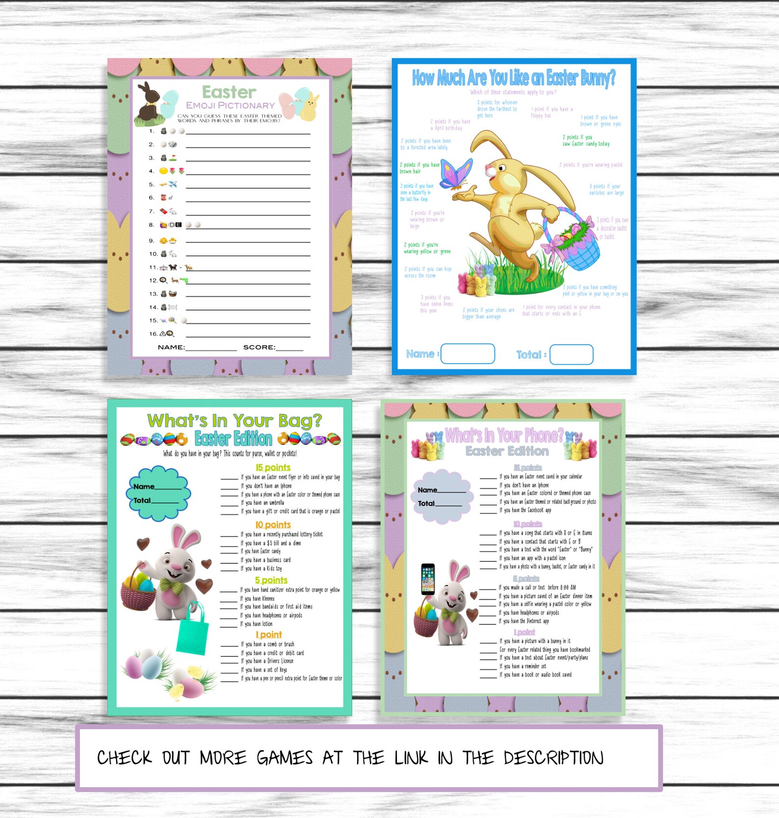 Easter Candy Quiz Easter Trivia Party Game Easter Dinner Etsy