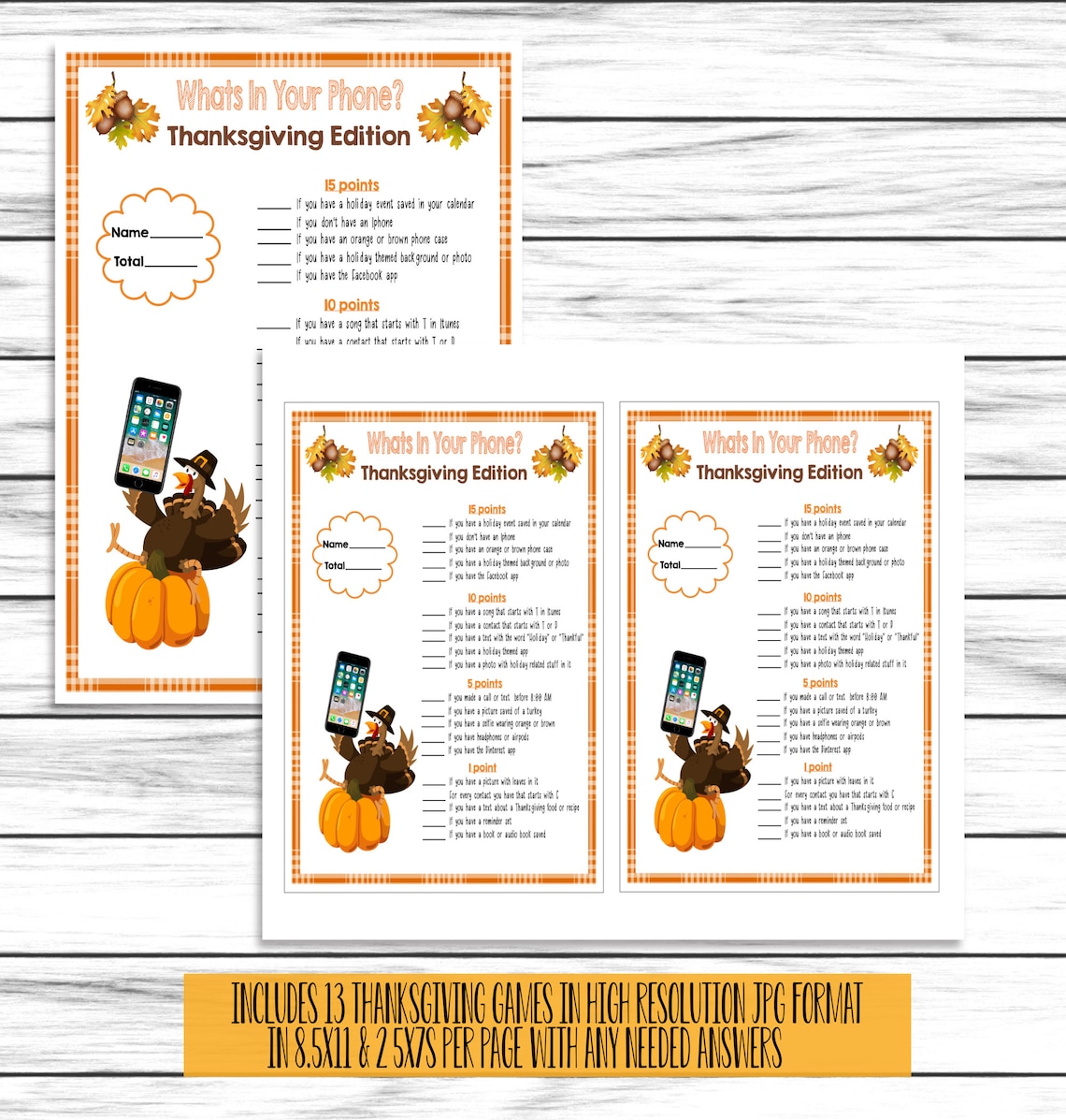 13 Thanksgiving Games Friendsgiving Games Trivia Family Etsy