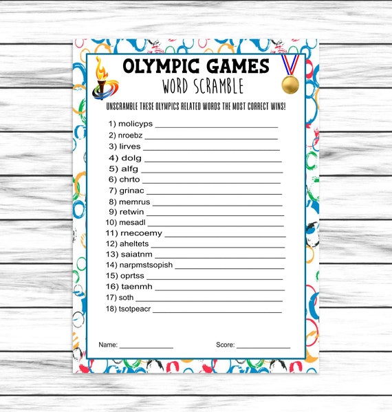 winter olympics word scramble game olympic word game quiz etsy australia