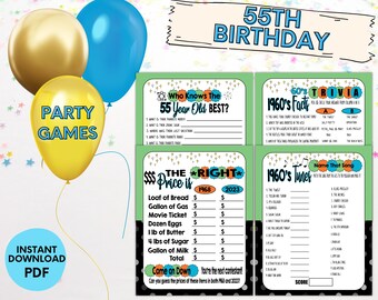 40th Birthday Party Games How Well Do You Know the 40 Year - Etsy