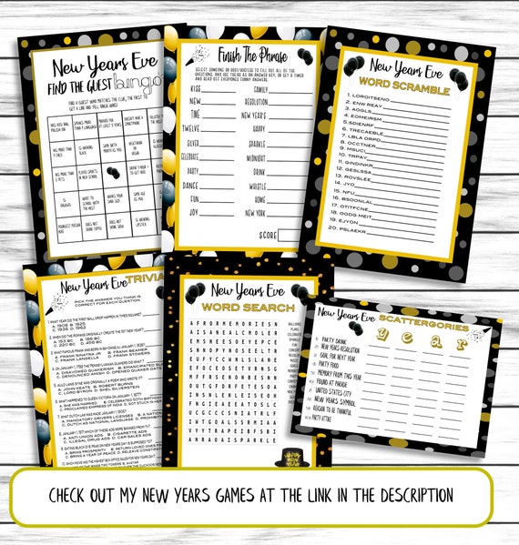 You've Been Cheered, New Years Games Printable, Instant Download, Tag Game,  Giving Game, New Years Gifts, Holiday Games, Community