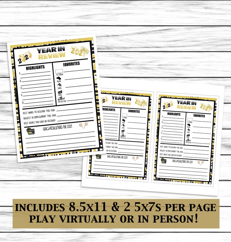 14 New Years Eve Games NYE Party Games Trivia Adults Kids | Etsy