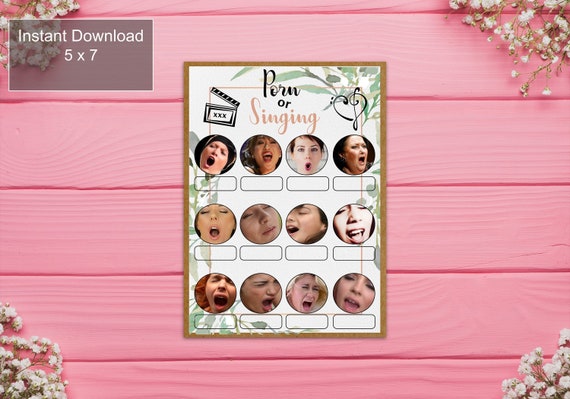 Porn or Singing Bachelorette Party Game Instant Download - Etsy Israel