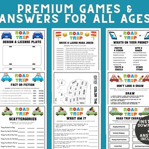 Road Trip Games for Kids Car Rides | Adults Travel Vacation Activities ...