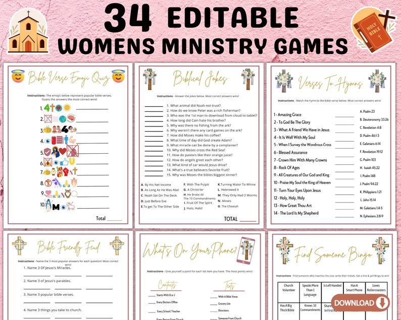 printable womens ministry games that are editable