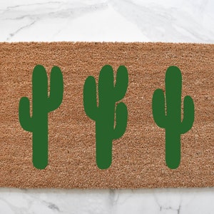 Desert Doormat, Cactus Doormat, Welcome Mat, Desert Decor, Outdoor Rug, Southwest Decor, Front Door Mat, Cactus Decor, Porch Decor, Door Mat