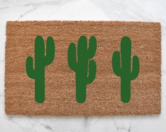 Desert Doormat, Cactus Doormat, Welcome Mat, Desert Decor, Outdoor Rug, Southwest Decor, Front Door Mat, Cactus Decor, Porch Decor, Door Mat