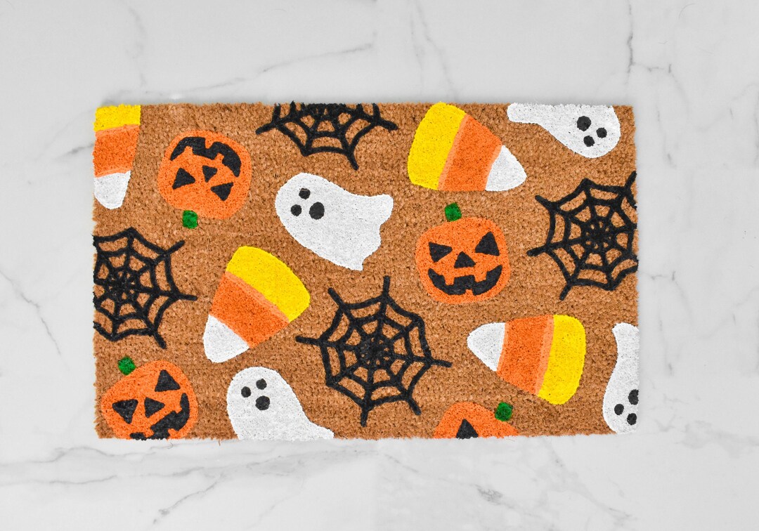 Halloween Doormat Autumn Doormat Mat Halloween Etsy