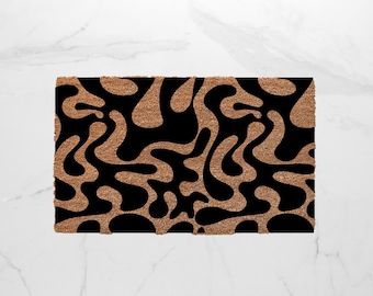 Geometric Pattern Doormat, Geometric Decor, Pattern Doormat, Unique Doormat, Minimalist Doormat, Welcome Mat, Outdoor Rug, Geometric Mat