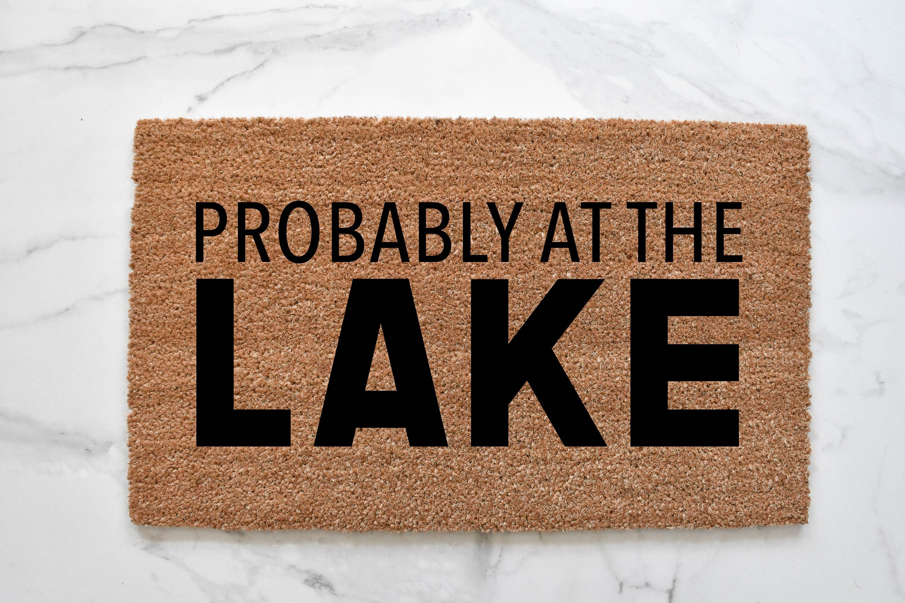 Probably at the Lake Doormat Lake House Doormat Mat Etsy