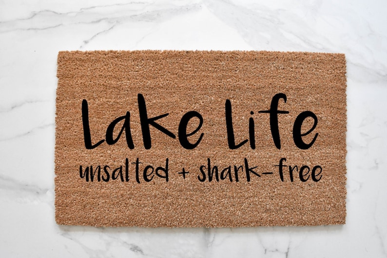Lake Life Doormat Cute Doormat Lake House Doormat Lake Etsy