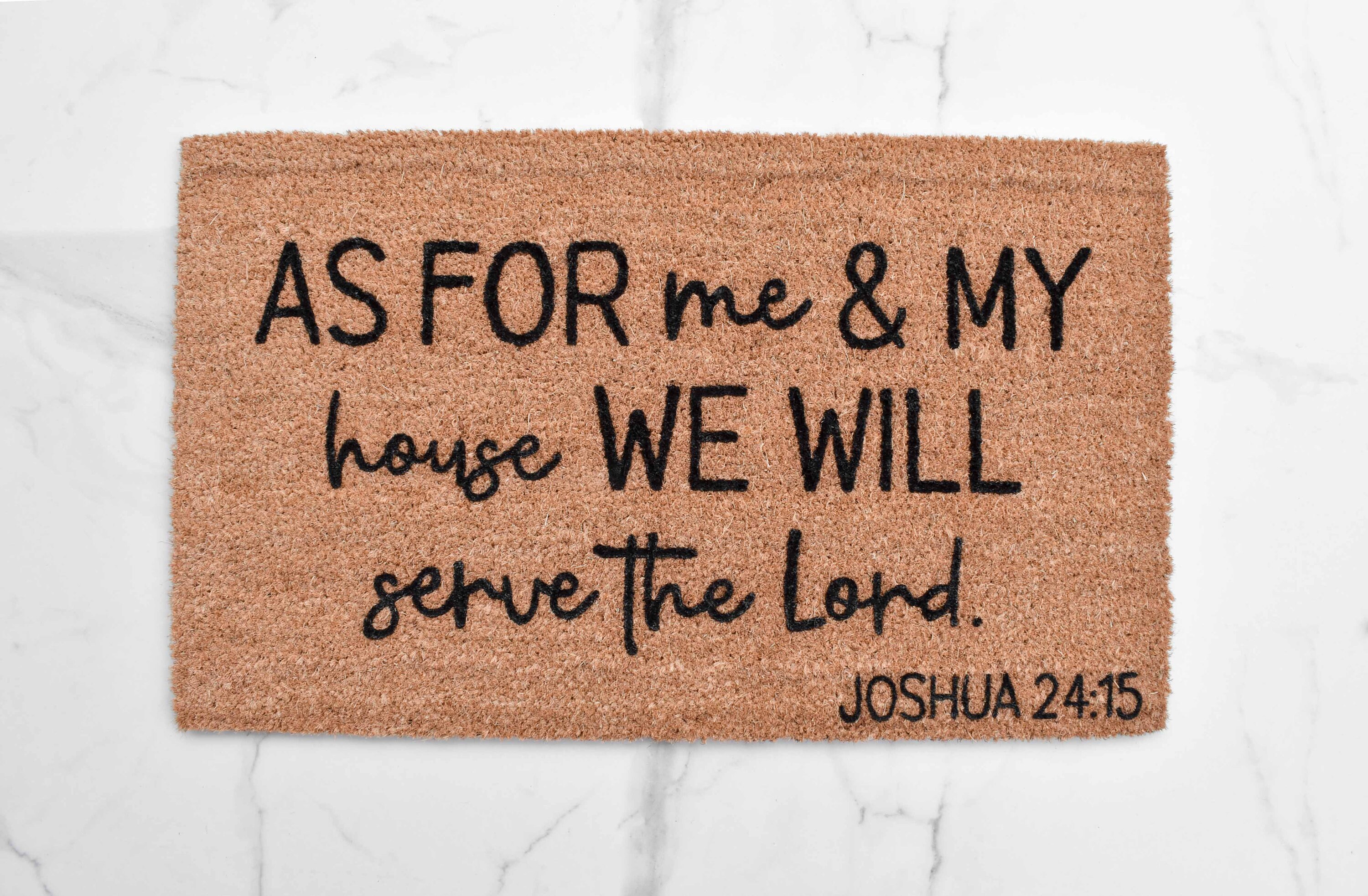 As for Me and My House We Will Serve the Lord Doormat, Cute Doormat ...
