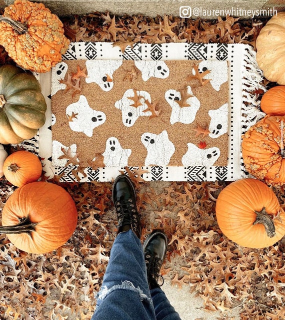 Halloween Extra Large Pumpkins Front Doormat For Entrance Way