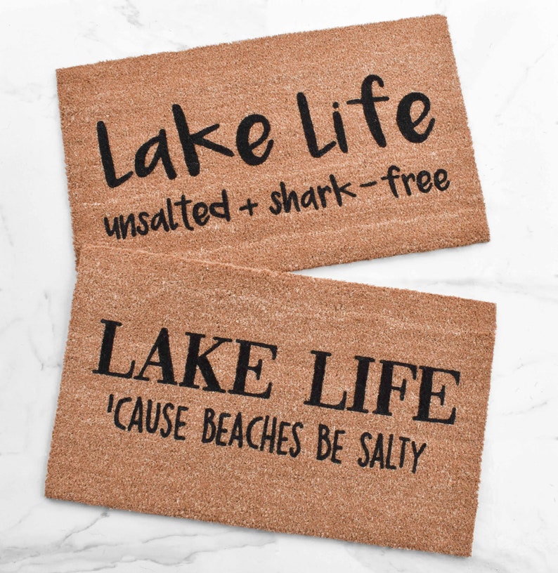 Lake Life Doormat Cute Doormat Lake House Doormat Lake Etsy