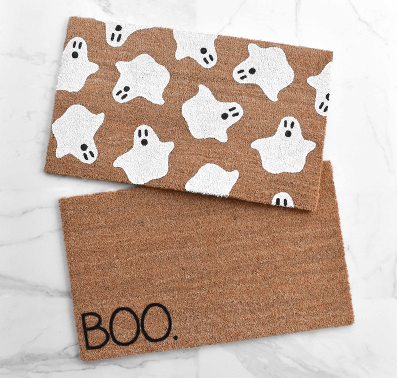 Ghost Doormat Halloween Doormat Cute Doormat Halloween Etsy