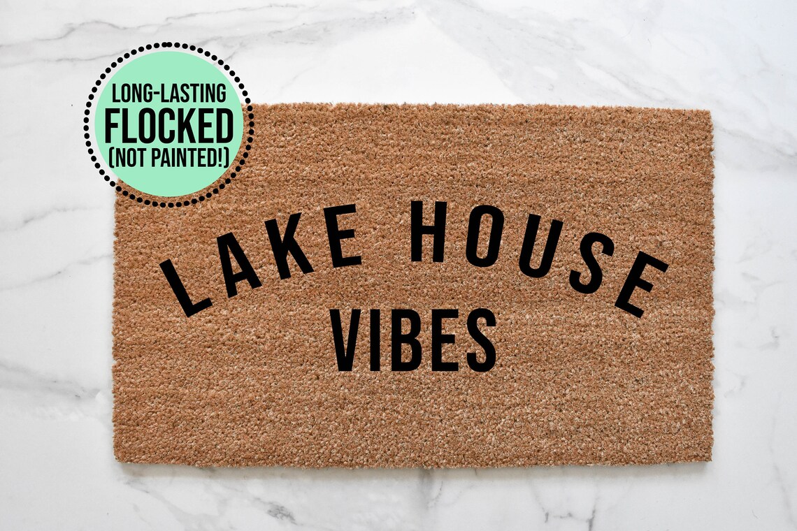 Lake House Vibes Doormat Mat Lake House Doormat Etsy