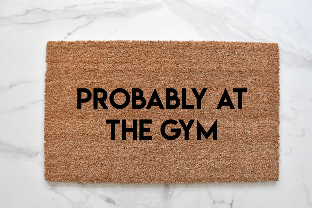 Gym Doormat Fitness Doormat Funny Doormat Mat Etsy