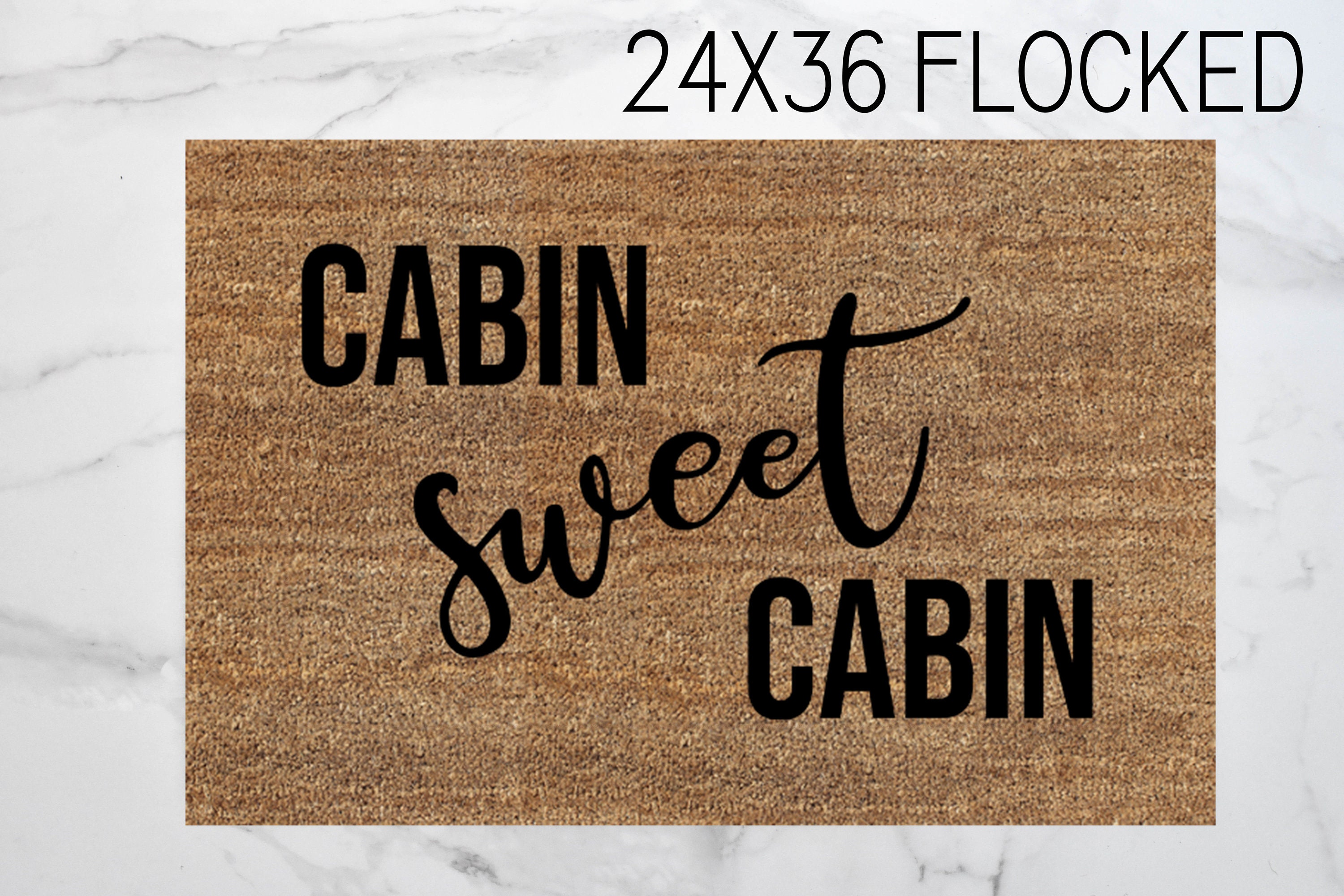 Cabin Sweet Cabin Doormat Cabin Doormat Cute Doormat Etsy