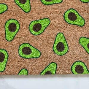 Avocado Doormat, Cute Doormat, Welcome Mat, Doormat, Outdoor Rug, Avocado Lover, Funny Doormat, Porch Decor, Housewarming Gift, Guacamole image 7