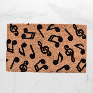 Music Note Doormat, Cute Doormat, Musician Gift, Welcome Mat, Musical, Outdoor Rug, Doormat, Front Doormat, Music Lover, Music Notes, Rug