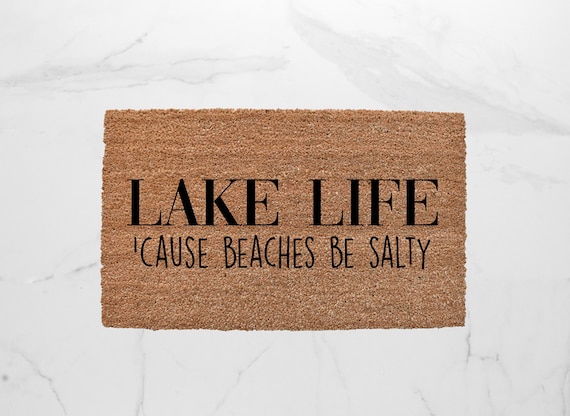 Lake Life Doormat, Lake House Decor, Cabin Doormat, Cabin Decor, Cute Doormat, Welcome Mat, Outdoor Mat, Doormat, Porch Decor, Outdoor Decor