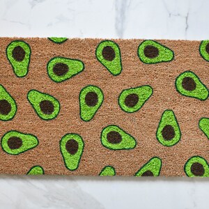 Avocado Doormat, Cute Doormat, Welcome Mat, Doormat, Outdoor Rug, Avocado Lover, Funny Doormat, Porch Decor, Housewarming Gift, Guacamole image 8