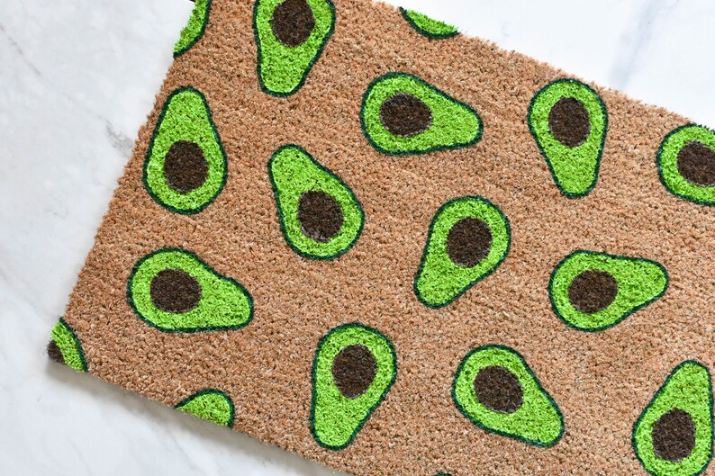 Avocado Doormat Cute Doormat Mat Doormat Outdoor Etsy
