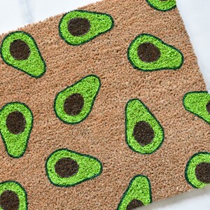 Avocado Doormat, Cute Doormat, Welcome Mat, Doormat, Outdoor Rug, Avocado Lover, Funny Doormat, Porch Decor, Housewarming Gift, Guacamole image 6