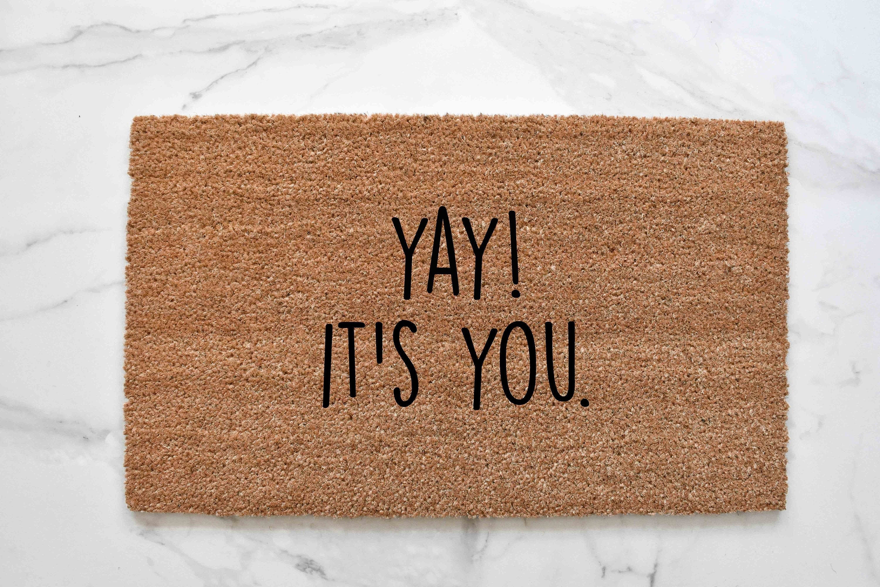 Yay It's You Doormat Outdoor Rug Mat Cute Etsy