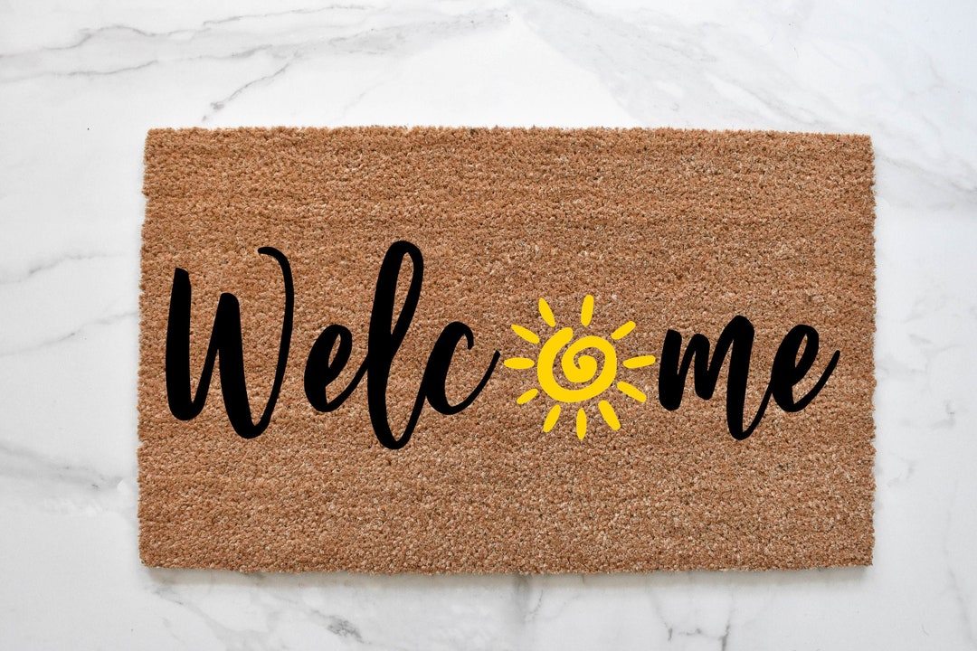 Doormat, Sun Doormat, Summer Decor, Cute Doormat, Summer