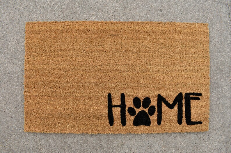 Home Doormat Paw Print Doormat Dog Doormat Cat Doormat Etsy