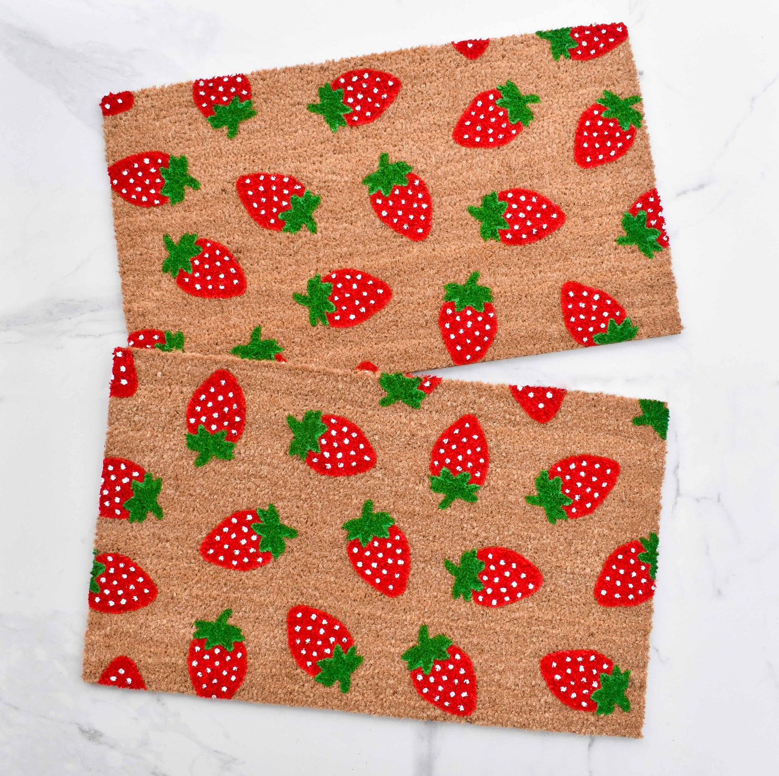 Strawberry Doormat Summer Doormat Cute Doormat Mat Etsy