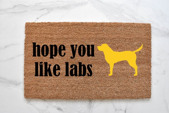 Labrador welcome mat sale