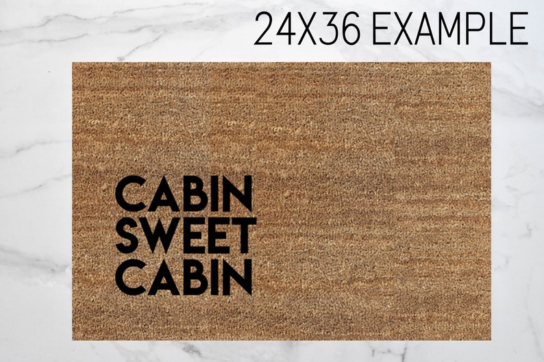 Cabin Doormat Mat Cabin Decor Cute Doormat Home Etsy