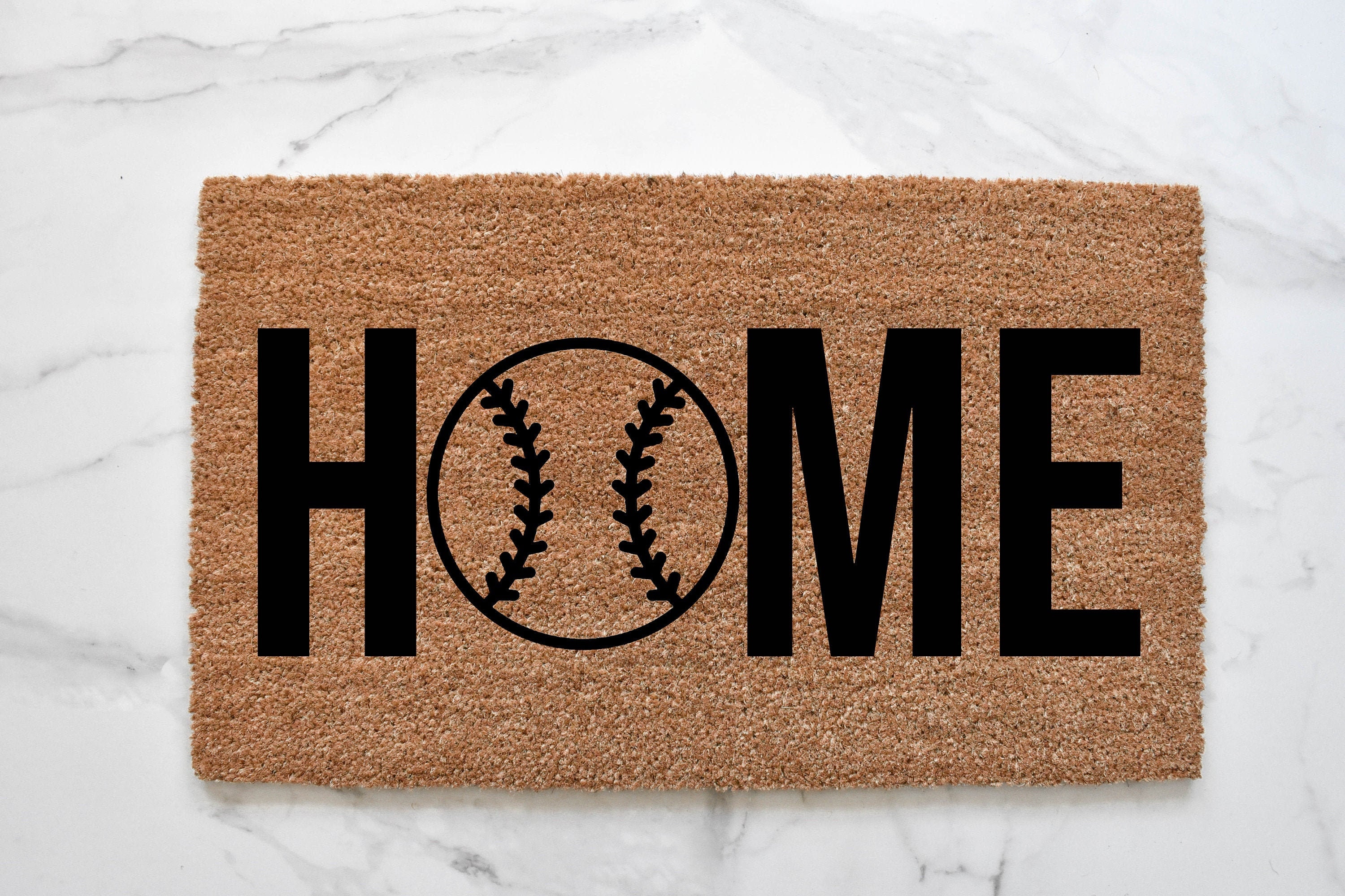 Baseball Doormat Home Doormat Mat Baseball Decor Etsy